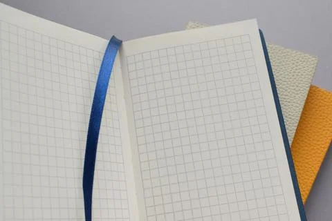 Notebook with blank pages Stock Photos