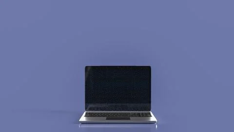 The Notebook on Blue Background for Business Concept 3d Rendering. Stock Illustration