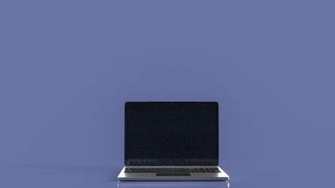 The Notebook on Blue Background for Business Concept 3d Rendering. Stock Illustration