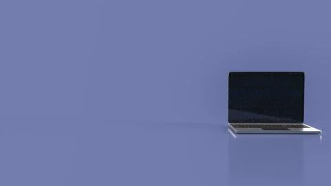 The Notebook on Blue Background for Business Concept 3d Rendering. Stock Photos