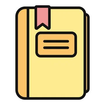 Notebook with bookmark representing learning and education Stock-Illustration