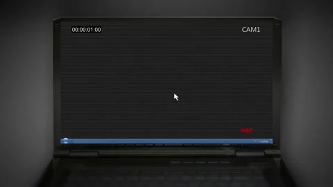 Notebook with cctv Stock Footage 89553565