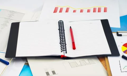 Notebook close-up Stock Photos