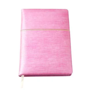 Notebook  closeup on white background Stock Photos