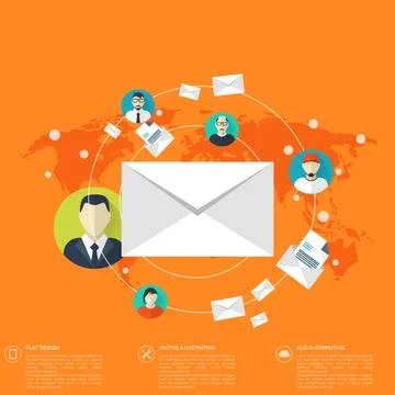 Notebook, computer icon. Social media, network concept. Global communication. Stock Illustration