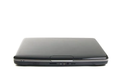 Notebook computer isolated on the white Stock Photos