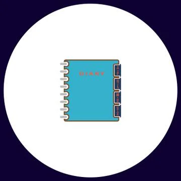 Notebook computer symbol 스톡 일러스트