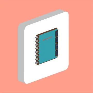 Notebook computer symbol Stock Illustration