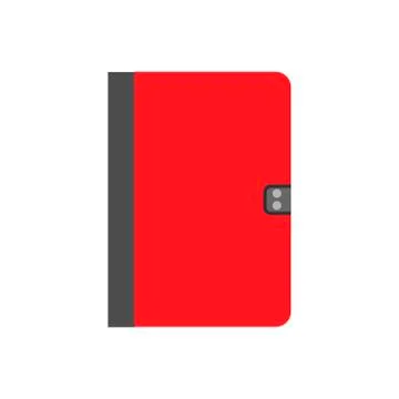 Notebook concept paper education document vector icon top view. Modern diary  Illustrazione stock