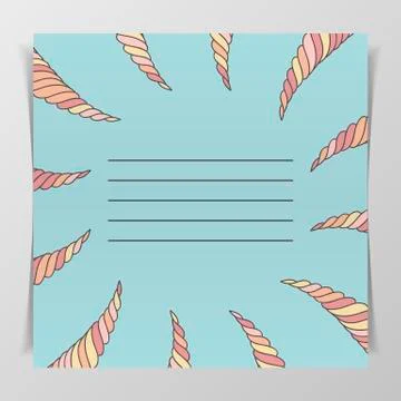 Notebook Cover with Place for Your Text Stock Illustration