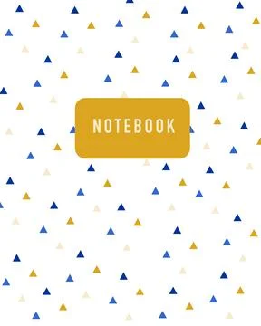 Notebook cover template Stock Illustration