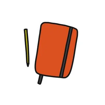 Notebook doodle icon, vector illustration Stock Illustration