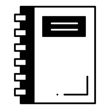 Notebook Dualtone Icon Stock Illustration