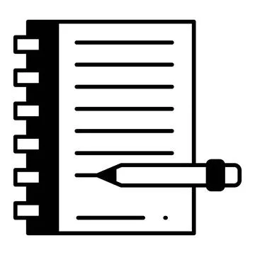Notebook dualtone icon Illustrazione stock