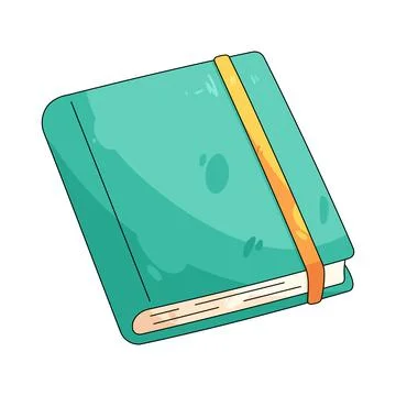 Notebook with elastic band イラスト素材