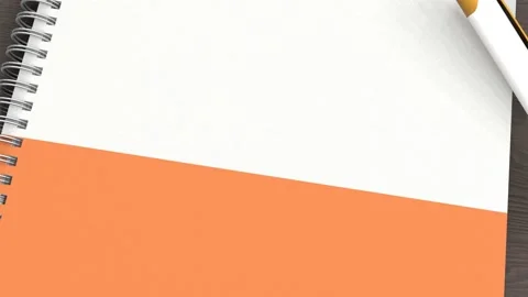 A notebook with the flag of Irish and a lying pen Video stock 167828125