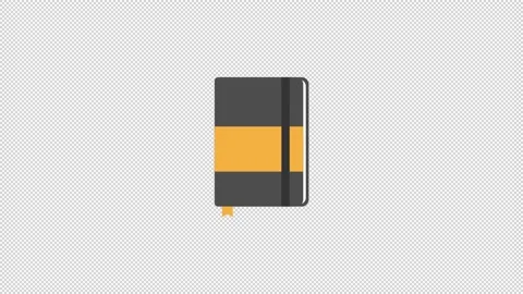 Notebook Flat Icon Video stock 205060826