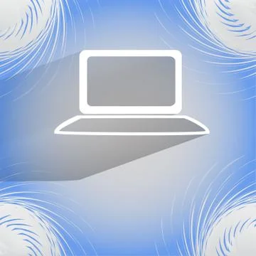 Notebook. Flat modern web button on a flat geometric abstract background Stock Illustration