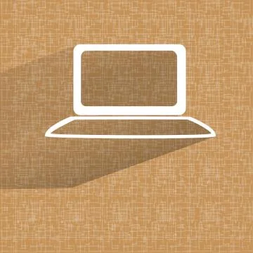 Notebook. Flat modern web button on a flat geometric abstract background Stock Illustration