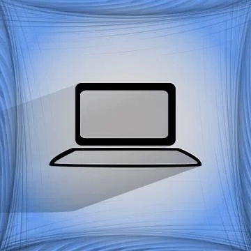 Notebook. Flat modern web button on a flat geometric abstract background Stock Illustration