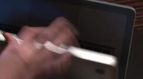 Notebook 库存影片 8961598