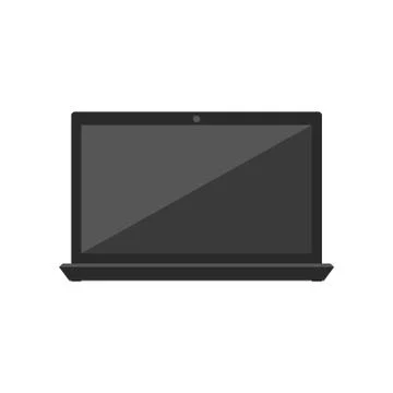 Notebook Front View Stock Illustration