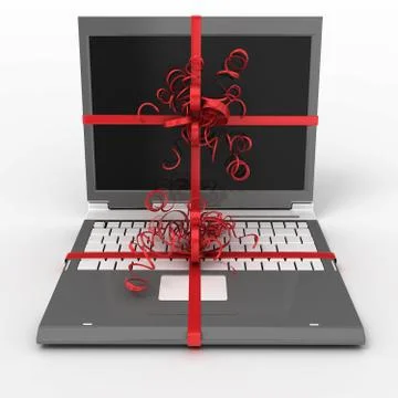 Notebook as gift Stock Photos