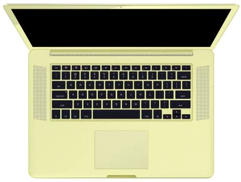 Notebook gold top Stock Illustration