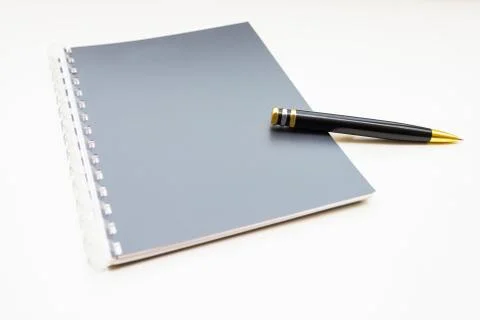 Notebook on gray springs Fotos Stock