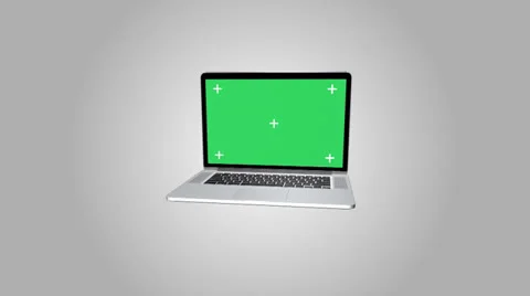 Notebook With Green Screen Stock Footage 24825523