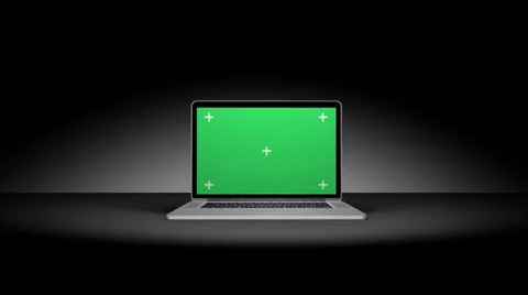 Notebook With Green Screen Stock Footage 27065137