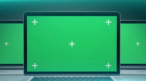 Notebook With Green Screen Stock Footage 27248124