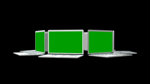 Notebook With Green Screen Stock Footage 27248220