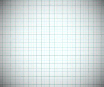 Notebook grid sheet background. Abstract horizontal blank cage paper with blu Stock Illustration