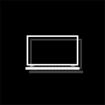 Notebook icon flat Illustrazione stock