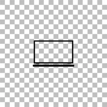 Notebook icon flat Illustrazione stock