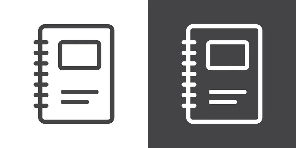 Notebook icon 库存插图