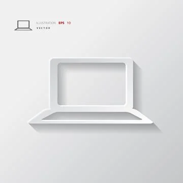Notebook icon. Laptop vector symbol. Stock Illustration