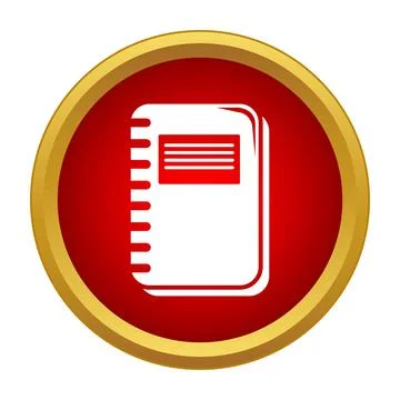 Notebook icon representing education learning and planning 스톡 일러스트