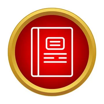 Notebook icon representing education learning and knowledge Stock Illustration