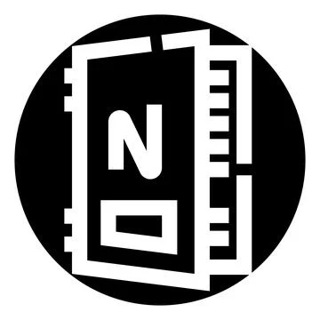 Notebook icon representing planning and organization Stock Illustration
