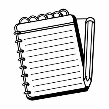 Notebook Icon Vector Illustration Flat Stationery (2) vector illustration d.. Stock Illustration