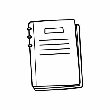 Notebook Icon Vector Illustration Flat Stationery vector illustration design  Stock Illustration