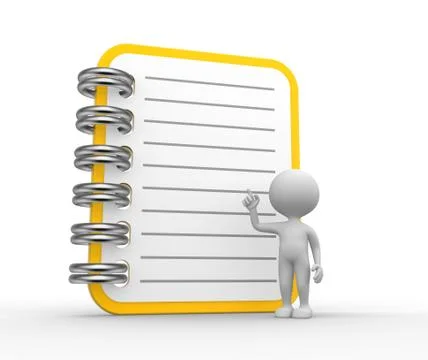 Notebook Illustrazione stock