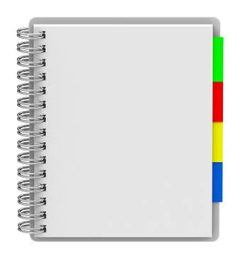 The notebook Stock Illustration