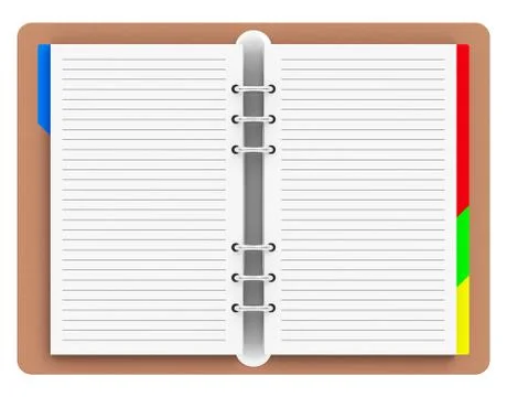 The notebook Stock Illustration