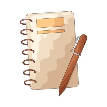 Notebook illustration Stock Illustration