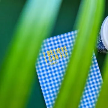 Notebook with an inspiring message Stock Photos