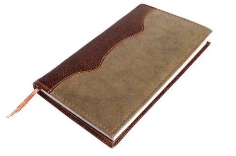 Notebook isolated over white Stock Photos