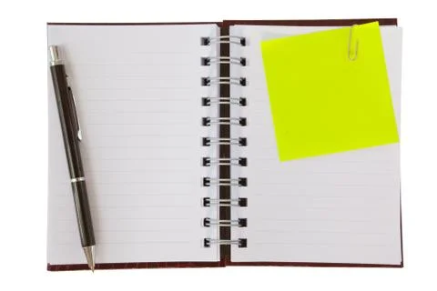 Notebook isolated Stock Photos